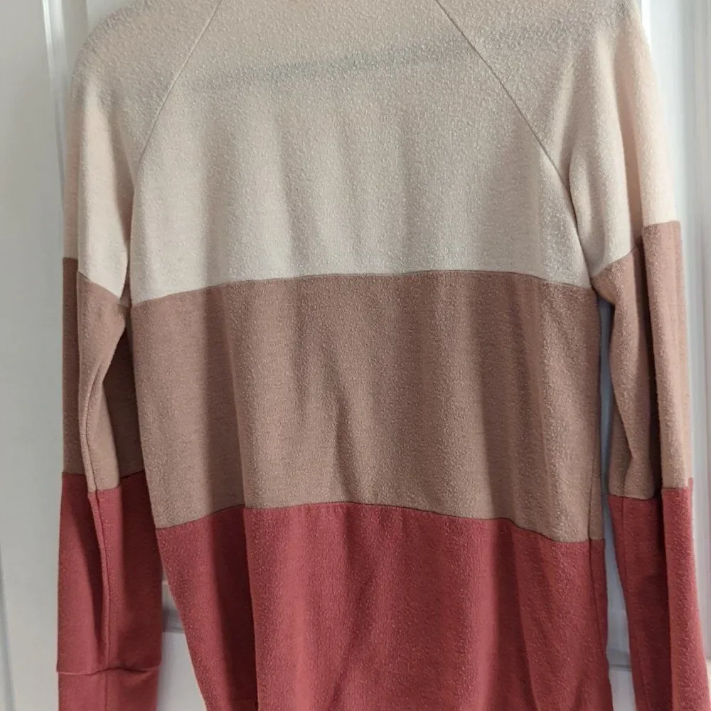 Nine Britton Araya Tie Front Brushed Knit Long Sleeve Top Size XS - Picture 3 of 6